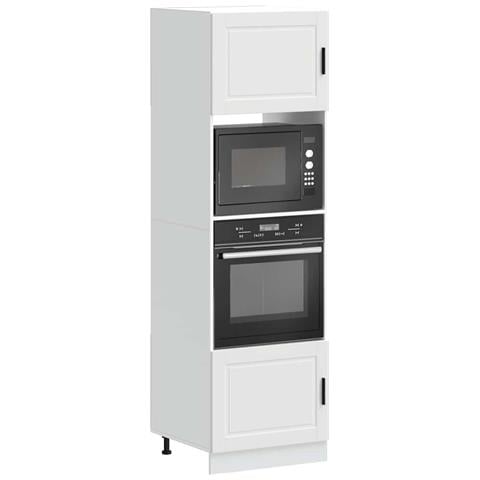 Armadi Forno 2 Pz Porto Bianchi In Legno Multistrato - Foto 1