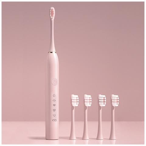 Spazzolino Da Denti Elettrico Sonico 330. Modalità Pulire, Lucidare, Sbiancare, Sensibile E Massaggio. Include 5 Testine. - Foto 2