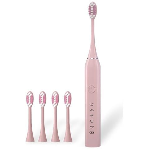 Spazzolino Da Denti Elettrico Sonico 330. Modalità Pulire, Lucidare, Sbiancare, Sensibile E Massaggio. Include 5 Testine. - Foto 1