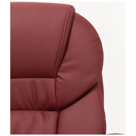 Coppia Poltrone Ospite Modello Roger Color Bordeaux Per Ufficio Studio Professionale - Foto 4