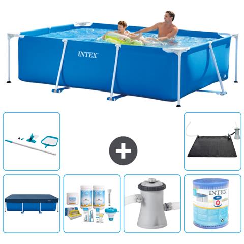 Piscina Fuori Terra - Rettangolo - 260x160x65 Cm - Blu - Include Accessori Coordinati A76 - Foto 1