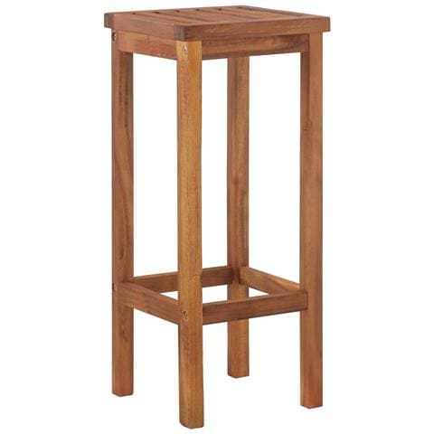 Sgabelli Da Bar 2 Pz In Legno Massello Di Acacia - Foto 1