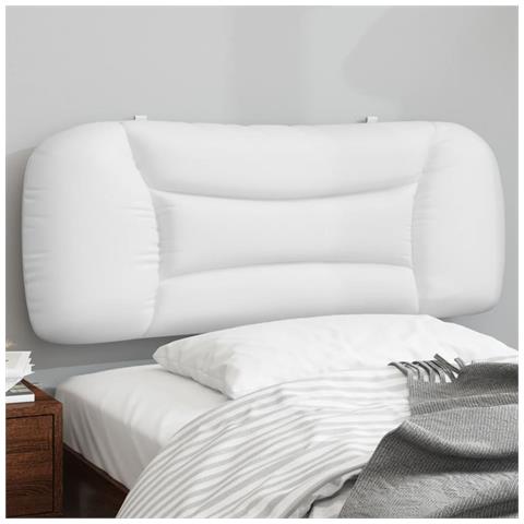 Lusso Casadino -  Cuscino Testiera Hvar Bianco 100 Cm In Similpelle - Foto 8
