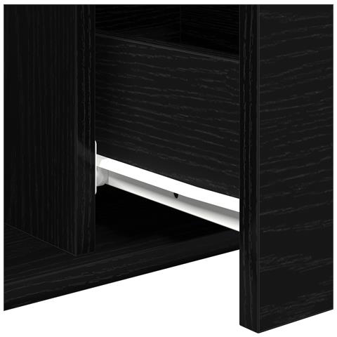 Tavolino da caffè  Nero Rovere 90x50x36,5 cm Legno ingegnerizzato - Foto 9