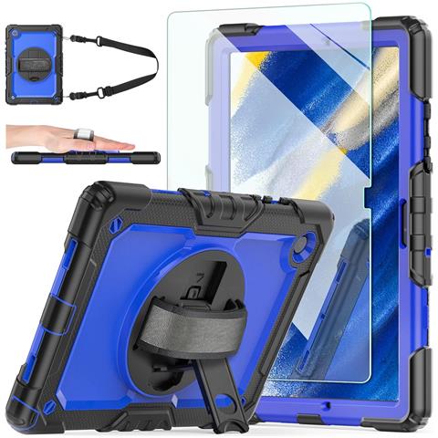 Custodia Per Ipad Air 3/pro 10.5” Con Supporto E Tracolla Blu - Foto 1