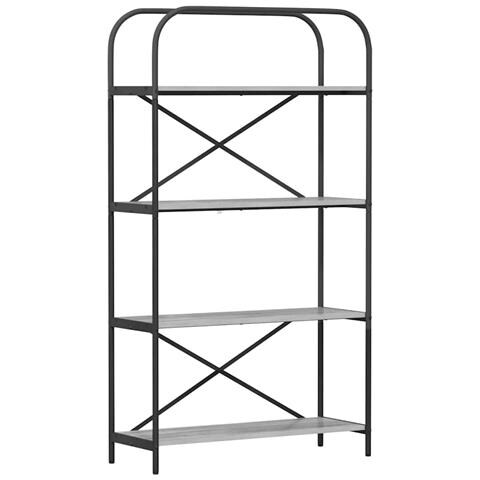 Libreria Grigio sonoma 80 x 30 x 146 cm Legno multistrato - Foto 1