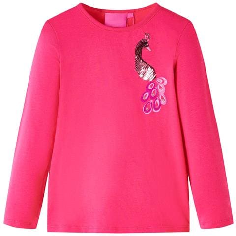 Maglietta da Bambina a Maniche Lunghe Fucsia 140 - Foto 1