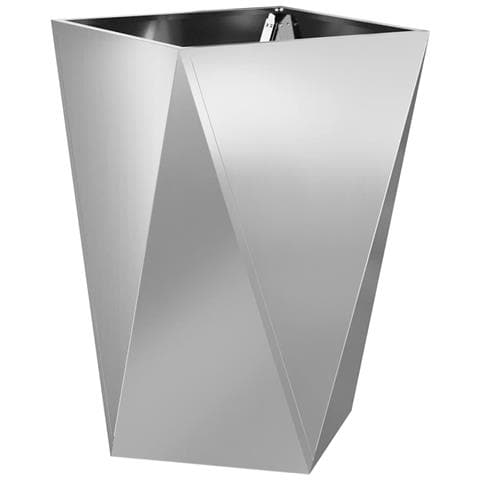 Fioriera Argento 50 x 50 x 75 cm Acciaio zincato - Foto 1