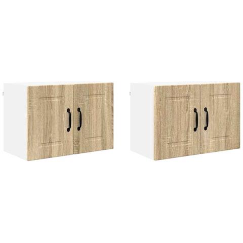 Pensile cucina con porta 2 pcs Rovere Sonoma 60 x 31 x 40 cm - Foto 1