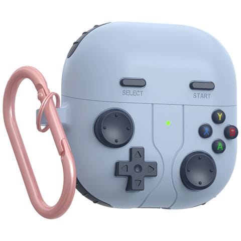 Custodia Protettiva In Silicone Compatibile Con Auricolari Bluetooth Huawei Freeclip2 - Design Console Di Gioco Blue - Foto 1