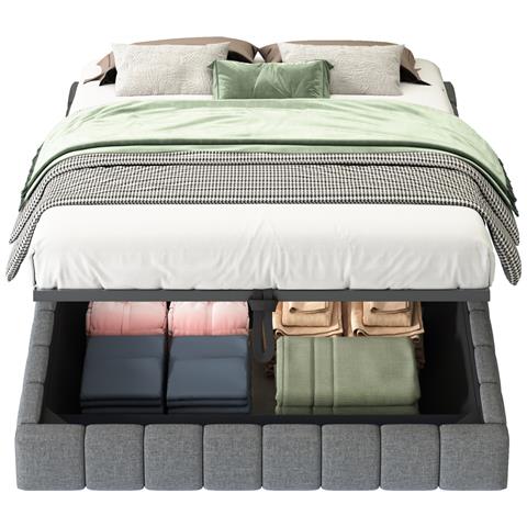 Letto Moderno Con Sistema Di Stoccaggio Ad Aria Compressa - Foto 1