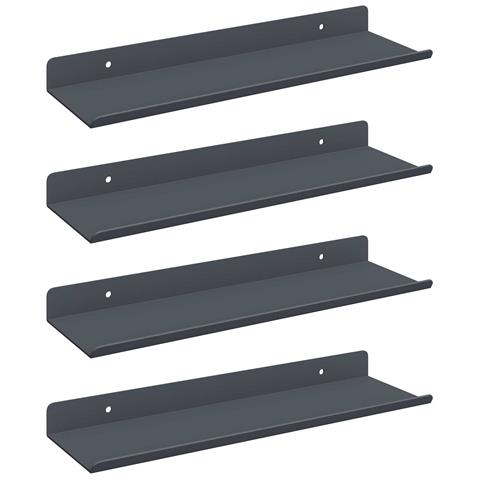 Scaffale da parete 4 pcs Antracite 30 x 9 x 2,5 cm - Foto 1