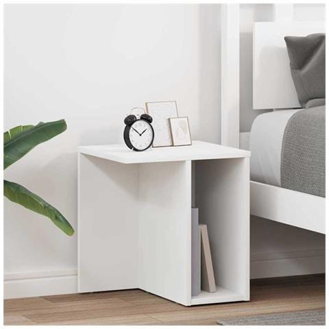 Tavolino 2 pcs Bianco 37 x 32 x 40 cm Legno multistrato - Foto 2