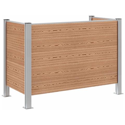 Recinzione Contenitore per Rifiuti Marrone 161 x 85 x 115 cm - Foto 1