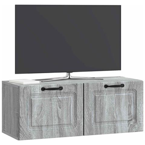 Mobile Porta TV da Muro Grigio Sonoma 78,5 x 31 x 30 cm - Foto 2