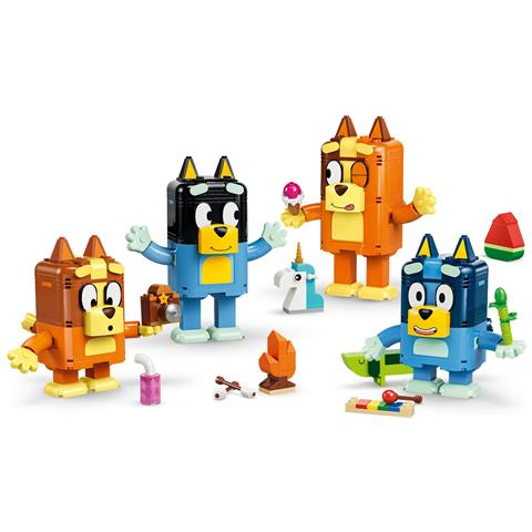 Bluey 11217 Famiglia Bluey in Mattoncini, Giochi Didattici con 4 Personaggi e Accessori, Regalo di Compleanno Bambini 5+ - Foto 2