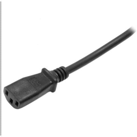 Cavo europeo di alimentazione con 2 terminali per PC 1,8 m - Foto 2