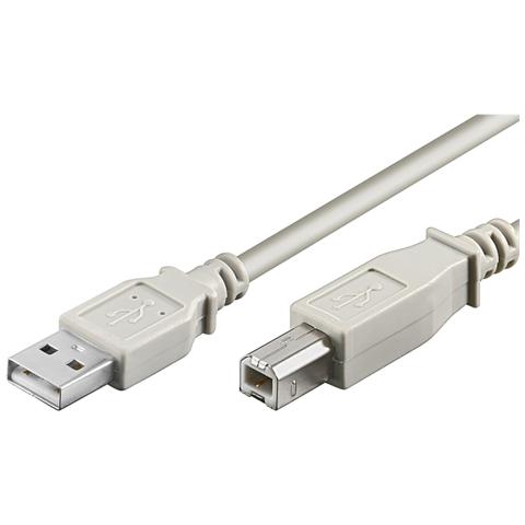 CAVO USB A / B M / M 5.0 mt GRIGIO - Foto 2