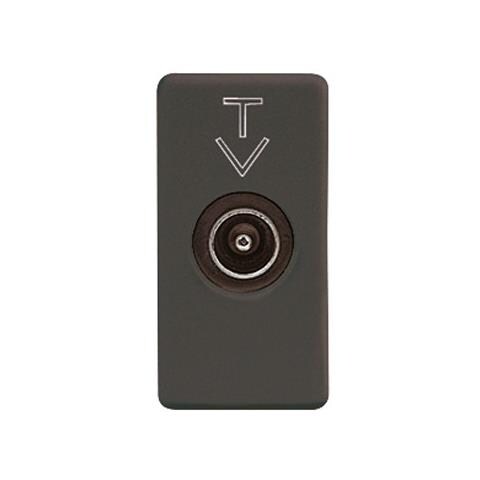 Presa Tv Passante Maschio 5db Nera System Black Gw21386 - Foto 3