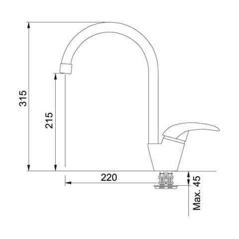 Miscelatore Monocomando Colore Cromo - Foto 2