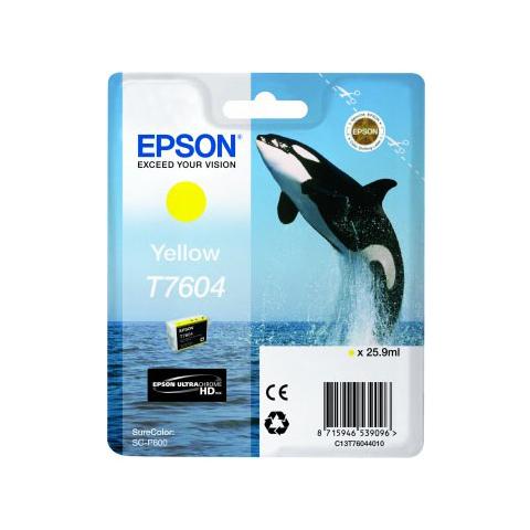 C13T76044010 Cartuccia Ink Originale Gialla per Epson Stylus Color SC-P600 Capacità 2100 Pagine - Foto 2