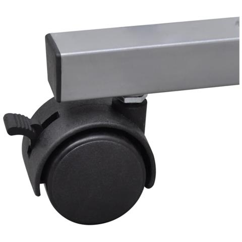 Scrivania Per Computer Con Ripiano Estraibile Finitura Bianca - Foto 2