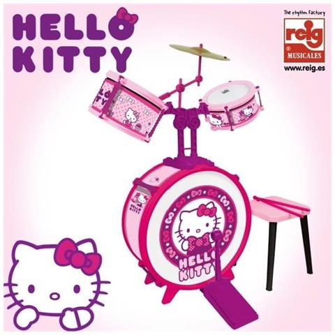 Batteria Jazz Hello Kitty in plastica da 3 anni in su - Foto 2