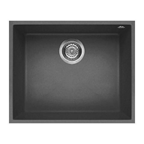 Lavello Quadra 105 Keratek Plus Sottotop 54x44 cm 1 vasca Colore Dark Grey 99 - Foto 1