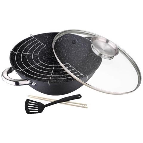 Wok Tegame Padella Cucina Cinese Fritture Cucina A Vapore Altre Cotture Renberg - Foto 2