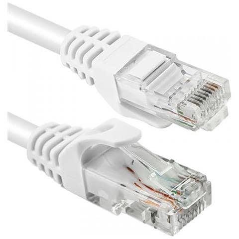 Cavo Ethernet Utp Cat. 6 1mt Bianco - Foto 1