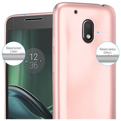Custodia Compatibile Con Motorola Moto G4 Play In Oro Rosa Metallico - Coperchio Protettivo In Silicone Tpu Flessibile - Foto 2