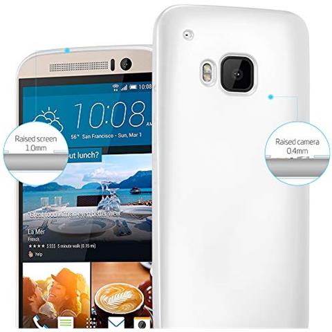 Custodia Compatibile Con Htc One M9 In Argento Metallico - Coperchio Protettivo In Silicone Tpu Flessibile - Foto 2