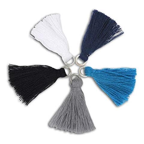 Mbj004 cyclades Set Di 5 pompon Cotone Multicolore 2 x 2,5 x 0,5 cm - Foto 1