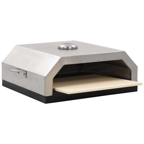 Forno Pizza con Piastra Ceramica per Barbecue a Gas e Carbone - Foto 10
