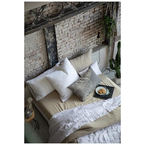 Lenzuolo Piatto Zeff In Lino 100% Bianco - 240 X 300 Cm - Foto 3