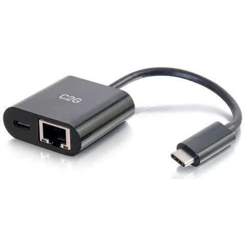 USB-C Ethernet Adapter W / Power Black - Foto 2