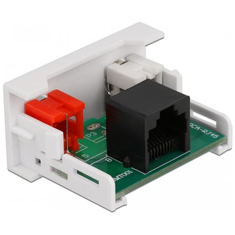 Modulo Easy 2 x 45 RCA femmina per porta RJ45 femmina 22,5 x 45 mm - Foto 2
