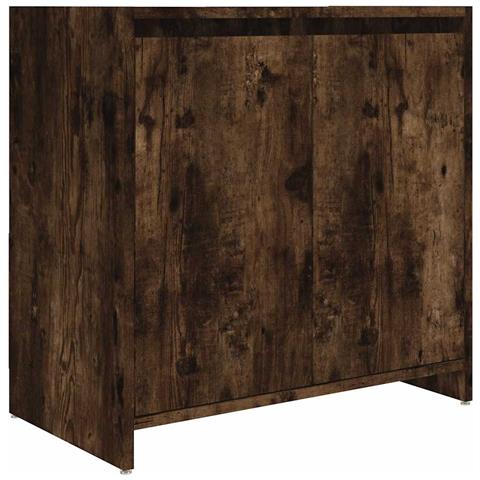 Armadietto Bagno Rovere Fumo 60x33x61 Cm In Legno Multistrato - Foto 1