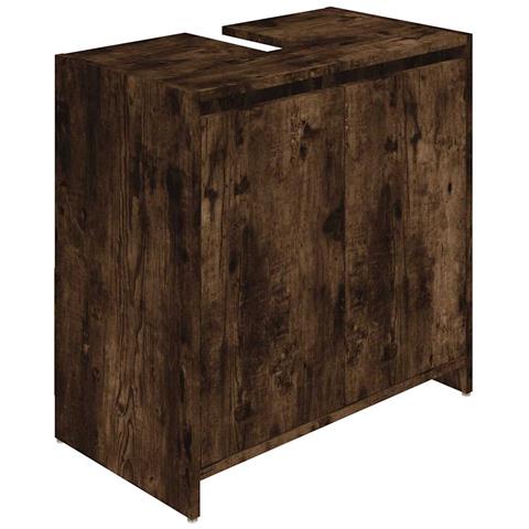 Armadietto Bagno Rovere Fumo 60x33x61 Cm In Legno Multistrato - Foto 10