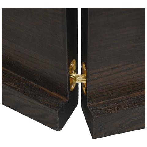 Ripiano Marrone Scuro 180x60x (2-4) cm Massello Rovere Trattato - Foto 9