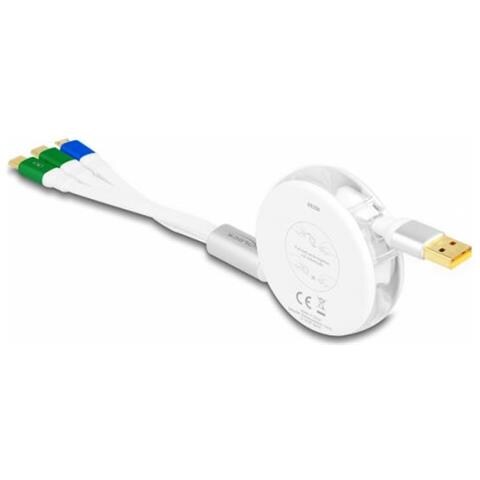 85358 Cavo Usb 1,13 M Usb 2.0 Usb A Usb C /micro-usb B Bianco - Foto 2