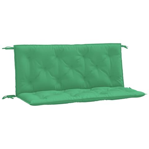 Cuscini Panca Da Giardino 2pz Verdi 120x50x7 Cm Tessuto Oxford - Foto 2