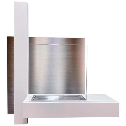 Camino A Bioetanolo Biocamino Da Parete Vienna Bianco L65 X H75 X P23 - Foto 1