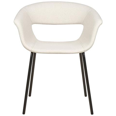 Set Di 2 Sedie Da Pranzo Tessuto Beige Elma - Foto 8