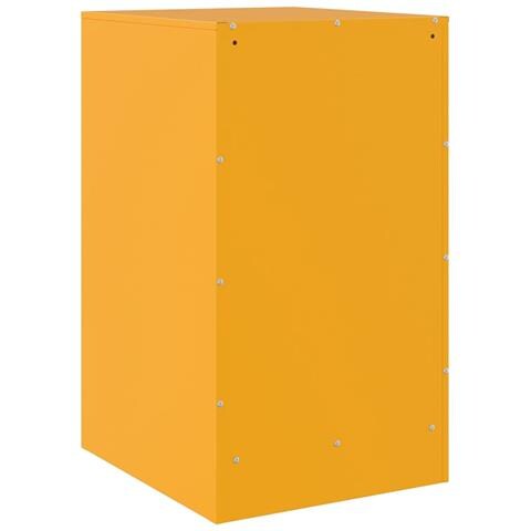 Comodino Giallo Senape 34,5x39x62 cm in Acciaio - Foto 10