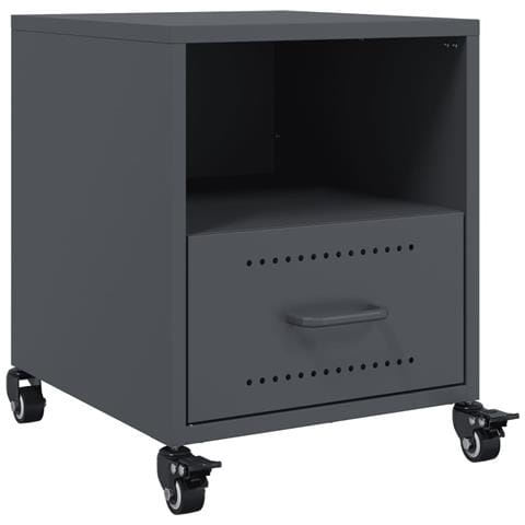 Comodini 2 pz Antracite 36x39x43,5 cm in Acciaio - Foto 10