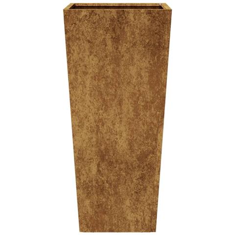 Fioriere Da Giardino 2 Pz 35x35x75 Cm In Acciaio Corten - Foto 2