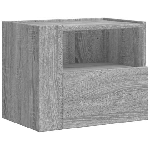 Comodino A Muro Grigio Sonoma 45x30x35 Cm - Foto 2