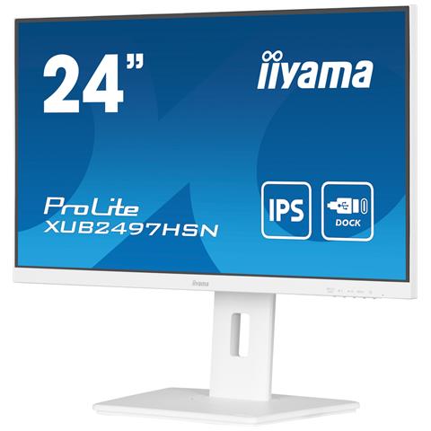 Iiyama Prolite Xub2497hsn-w2 Monitor Pc 605 Cm (23.8"") 1920 X 1080 Pixel Full Hd Led Bianco - Foto 1