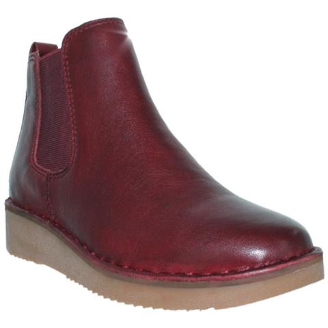 Stivali Slip-on Da Donna In Pelle Bordeaux 36 - Foto 2